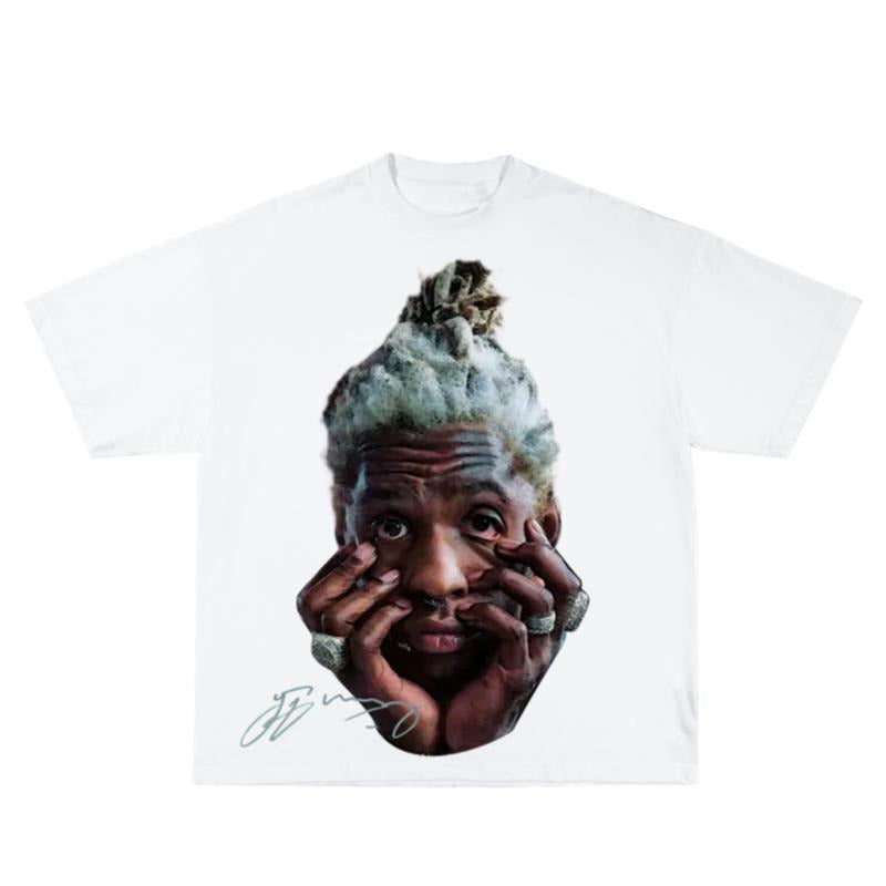 Thugger Inspired Vintage Graphic T-shirt Heavy Cotton Tee Basketball 90 s Styled Shirt Hiphop Vibes Y2K Aesthetic Throwback Classic Big Face Celebrity Tee