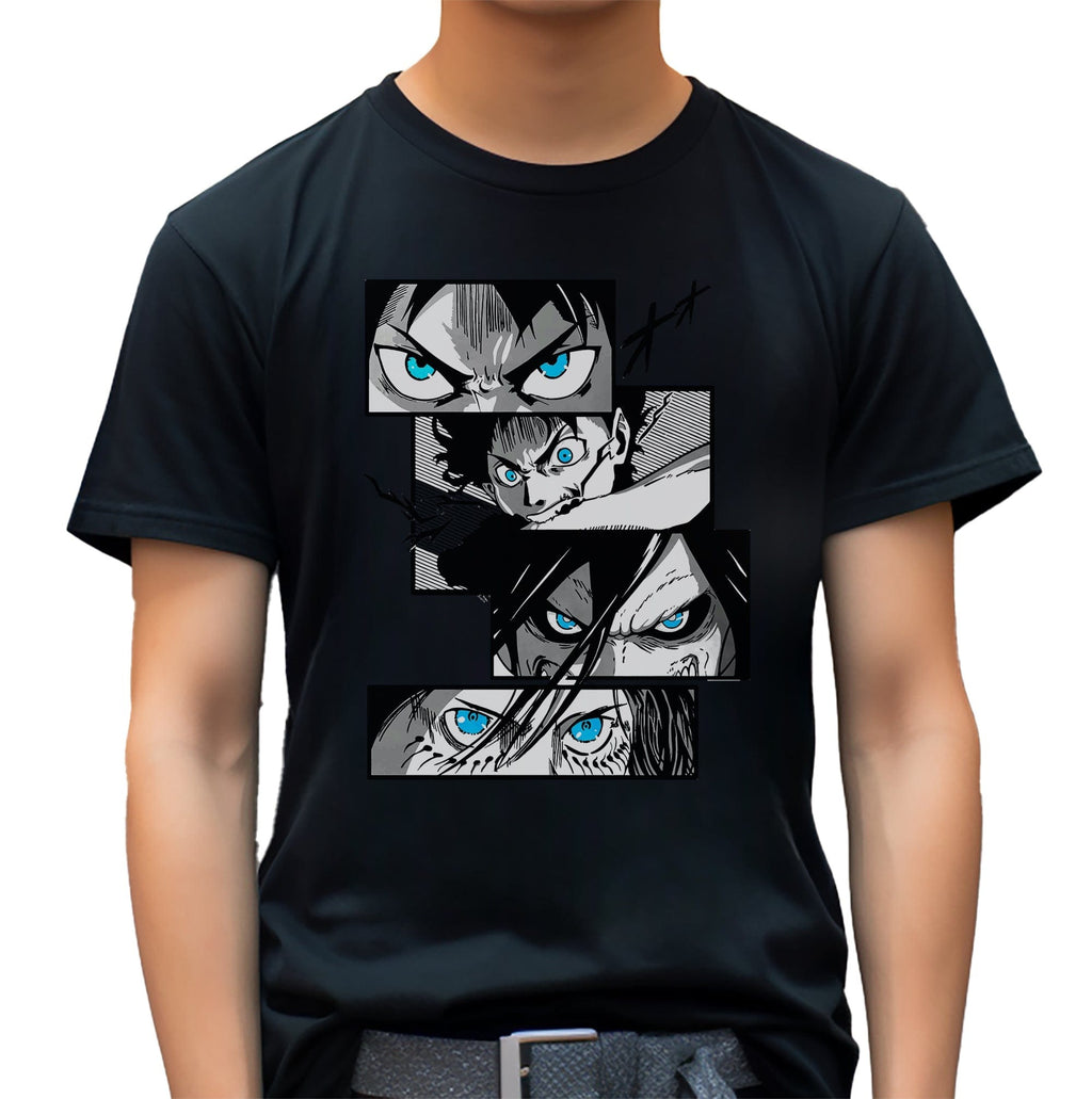 Titan Attack Anime Blocks T-Shirt