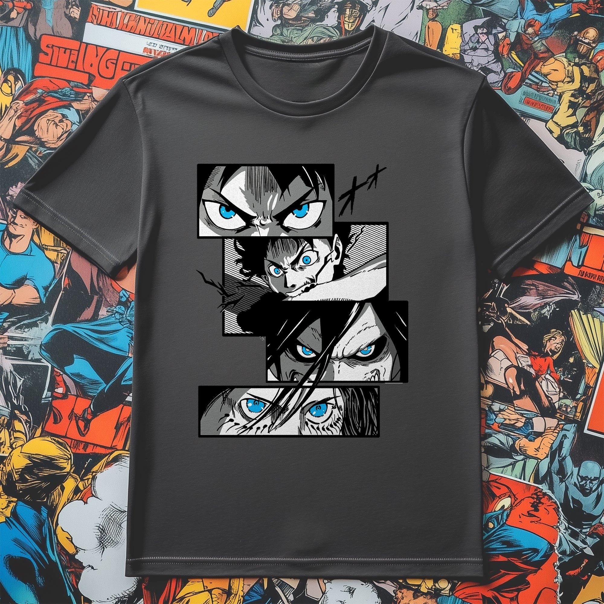 Titan Attack Anime Blocks T-Shirt
