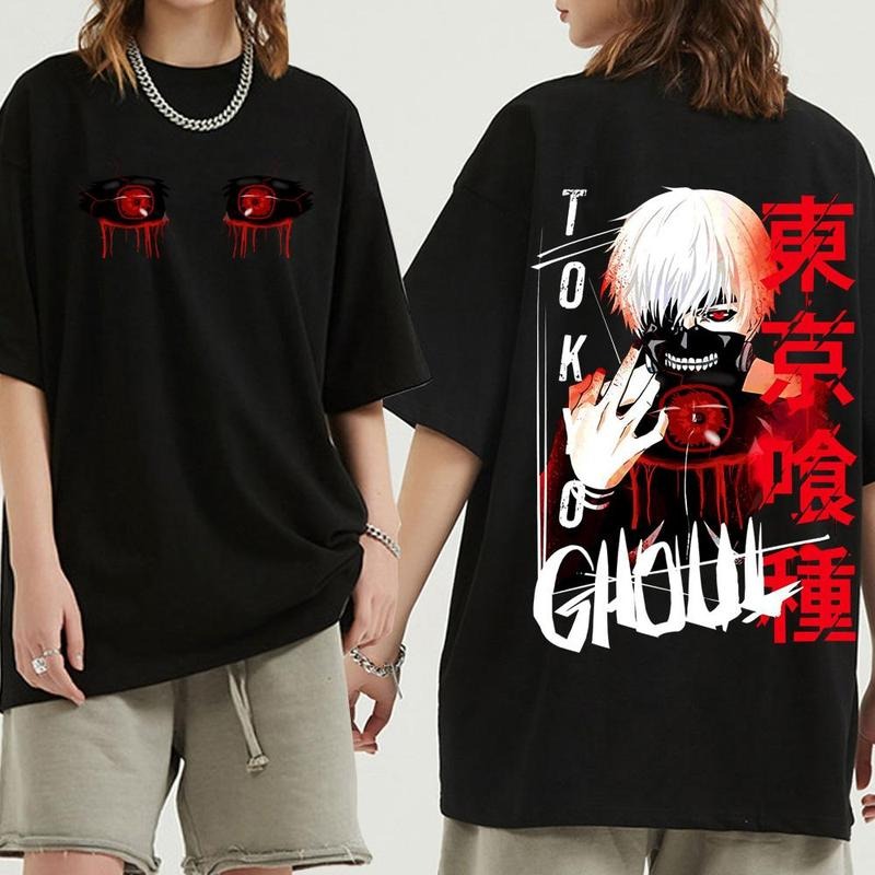 Tokyo Ghoul kaneki ken funny anime tshirt Men summer new White Casual short sleeve T Shirt Unisex otaku streetwear tee
