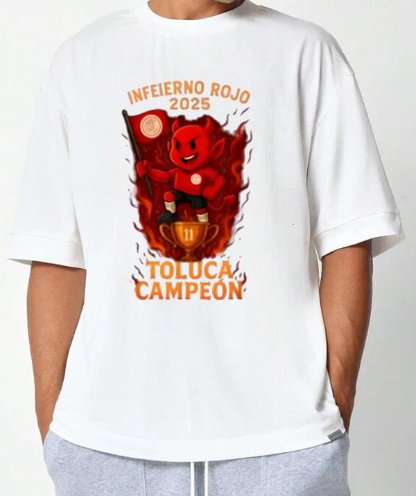 Toluca Campeon T-Shirt Football Fan Gift Cool and Casual Urban Look Trendy, Viral, and On-Point Gift for Fans Stylish Tee for Everyday Looks