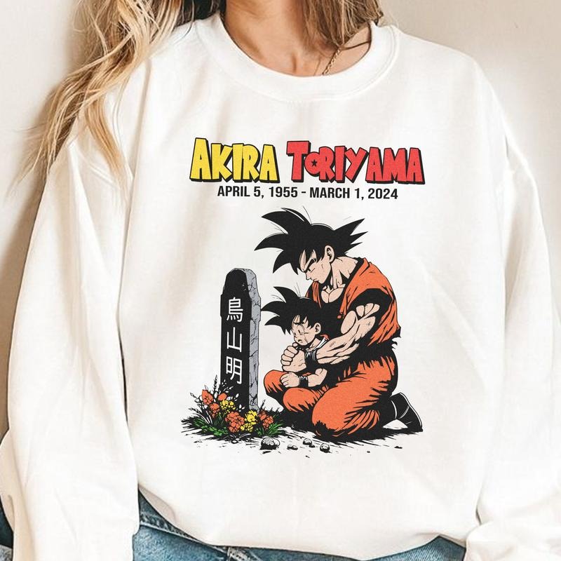 Toriyama Akira 1955-2024 Thank You for The Memories Shirt, Toriyama Akira Shirt, Dragon Bal Shirt, Goku Anime Shirt, Goku Dragon Shirt,Anime Unisex Sweatshirt hoodie T-shirt