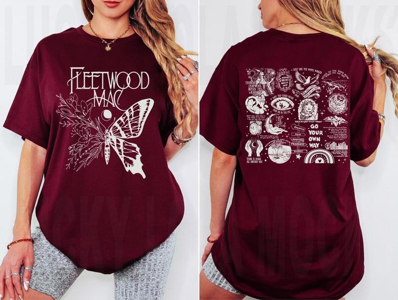 Tracklist Stevie Nicks 2 Sides Newest Shirt Sweatshirt Hoodie, Fleetwood Mac Butterfly Graphic Shirt, Gifts For Her