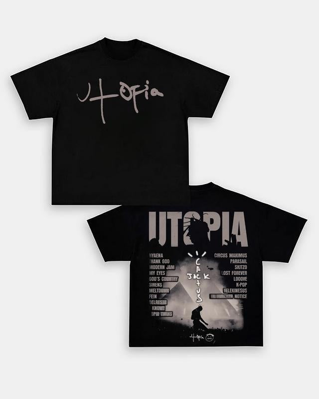 Travis Cactus UTOPIA Tribute  Sicko Mode,La Flame,Cactus Jack, Vintage 90s Rap T-Shirt Hoodie Sweatshirt, Rapper Shirt, Hiphop Shirt, Gift for Men and