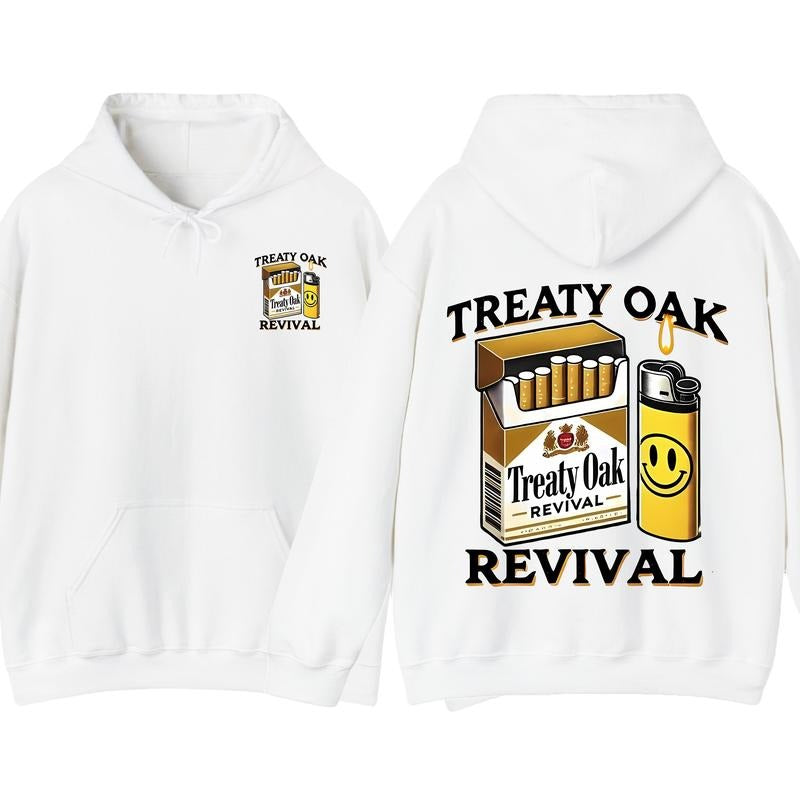 Treaty Oak Revival Cigarette Pack Hoodie, Crazy Music Pullover Hoodie, Graphic Hoodie, Gift for Fan