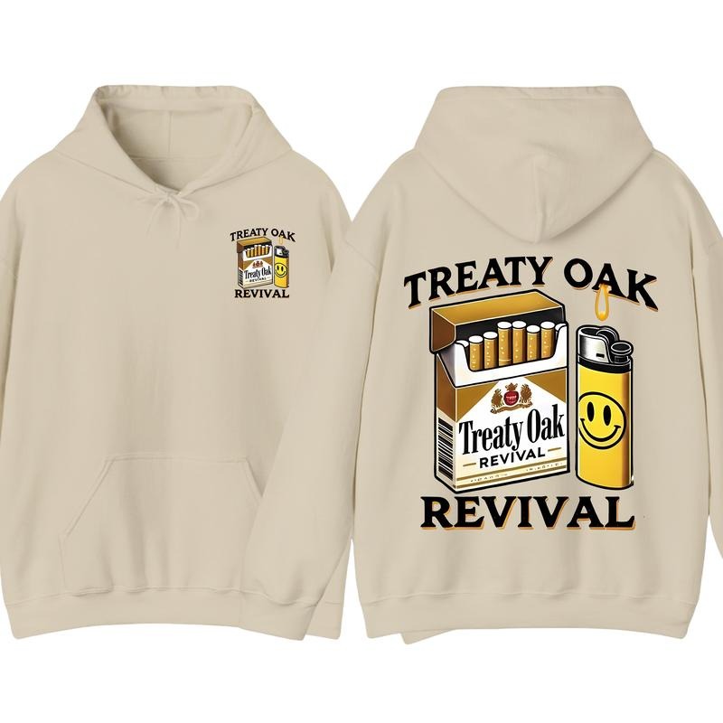 Treaty Oak Revival Cigarette Pack Hoodie, Crazy Music Pullover Hoodie, Graphic Hoodie, Gift for Fan