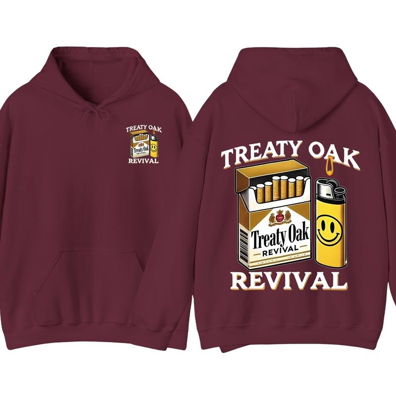 Treaty Oak Revival Cigarette Pack Hoodie, Crazy Music Pullover Hoodie, Graphic Hoodie, Gift for Fan
