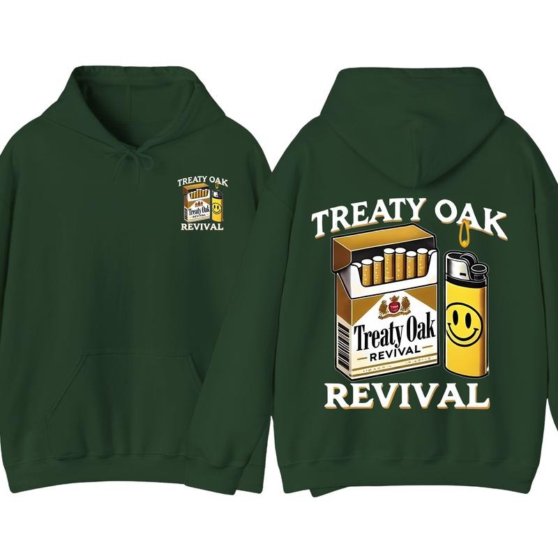 Treaty Oak Revival Cigarette Pack Hoodie, Crazy Music Pullover Hoodie, Graphic Hoodie, Gift for Fan