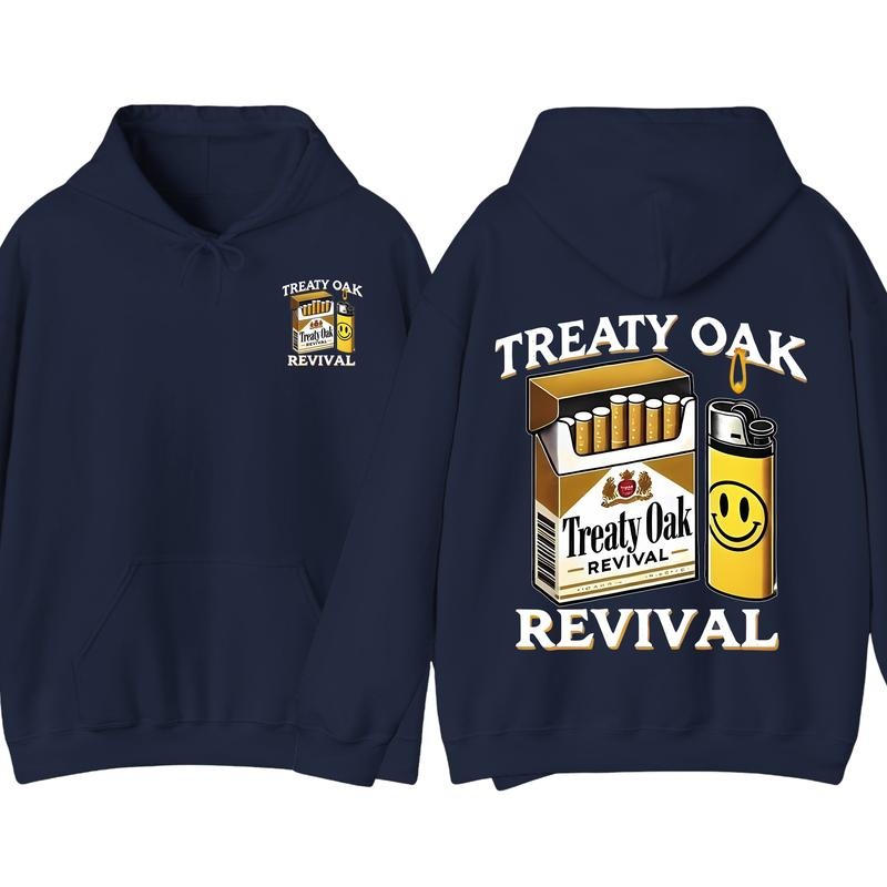 Treaty Oak Revival Cigarette Pack Hoodie, Crazy Music Pullover Hoodie, Graphic Hoodie, Gift for Fan