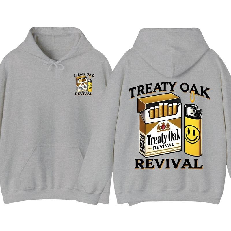 Treaty Oak Revival Cigarette Pack Hoodie, Crazy Music Pullover Hoodie, Graphic Hoodie, Gift for Fan