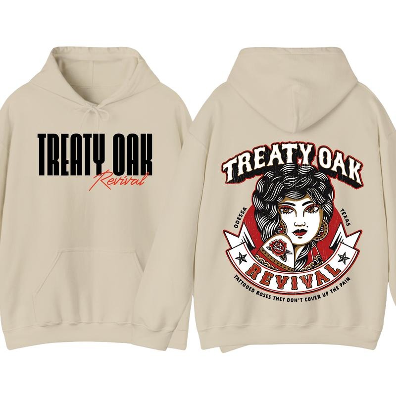 Treaty Oak Revival Shirt Hoodie, Featuring A Bold Treaty Oak Revival Devil Girl Design, Perfect For Those Who Love Music, Southern Rock Concert Gift