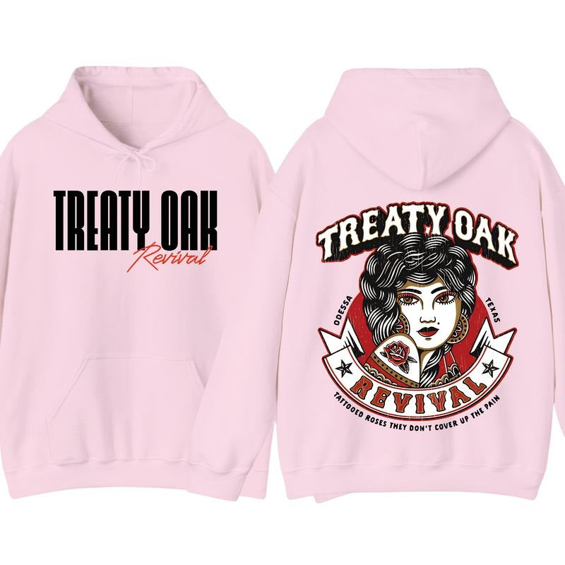 Treaty Oak Revival Shirt Hoodie, Featuring A Bold Treaty Oak Revival Devil Girl Design, Perfect For Those Who Love Music, Southern Rock Concert Gift