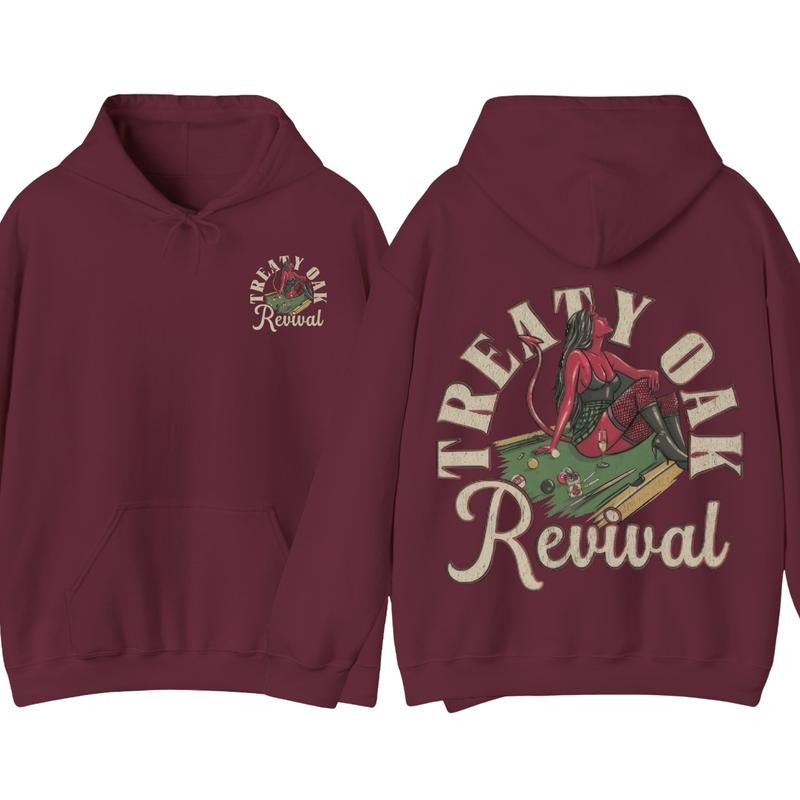 Treaty Oak Revival Shirt Hoodie, Featuring A Bold Treaty Oak Revival Devil Girl Design, Perfect For Those Who Love Music, Southern Rock Concert Gift style 001