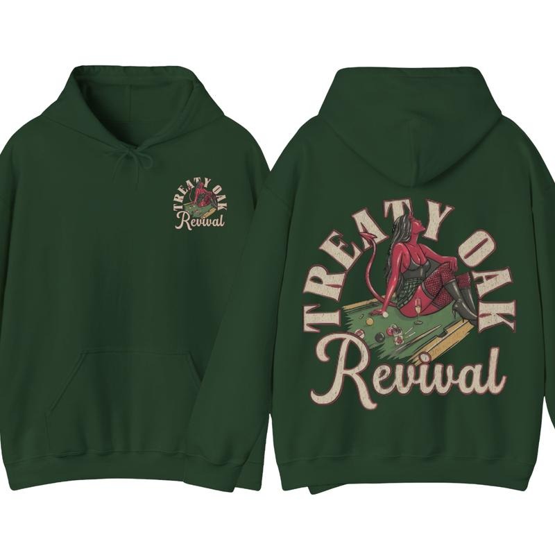 Treaty Oak Revival Shirt Hoodie, Featuring A Bold Treaty Oak Revival Devil Girl Design, Perfect For Those Who Love Music, Southern Rock Concert Gift style 001