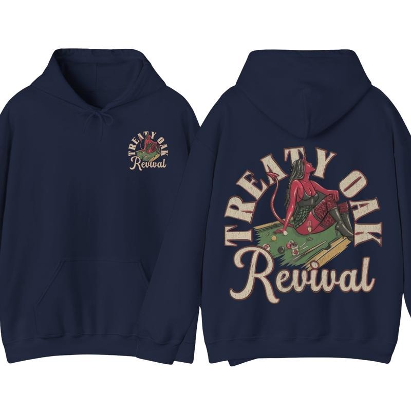 Treaty Oak Revival Shirt Hoodie, Featuring A Bold Treaty Oak Revival Devil Girl Design, Perfect For Those Who Love Music, Southern Rock Concert Gift style 001