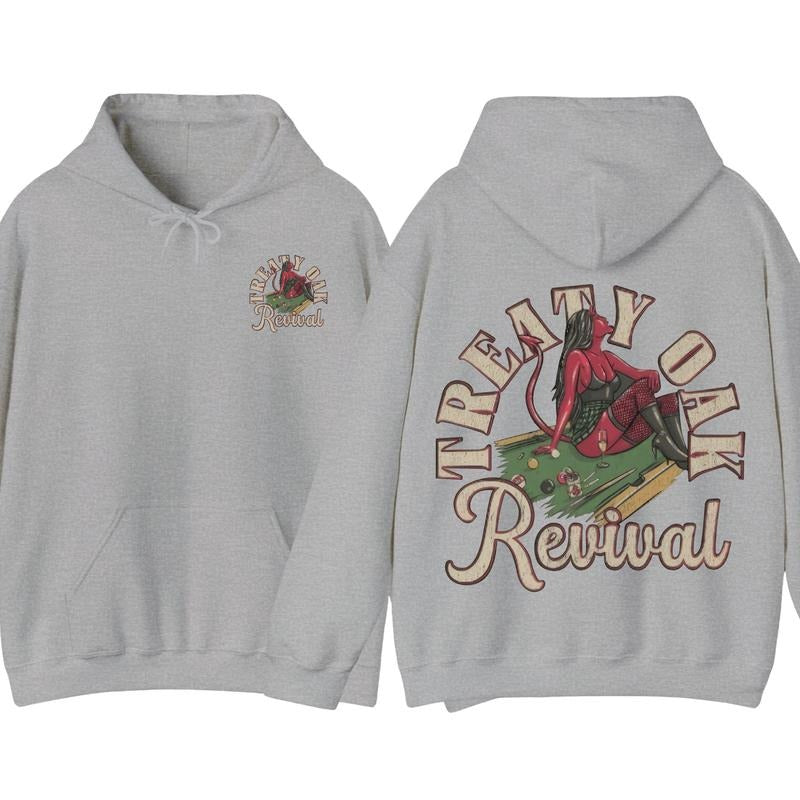 Treaty Oak Revival Shirt Hoodie, Featuring A Bold Treaty Oak Revival Devil Girl Design, Perfect For Those Who Love Music, Southern Rock Concert Gift style 001