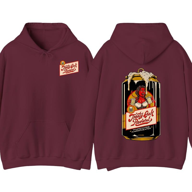 Treaty Oak Revival Whitewater Amphitheater Hoodie, Crazy Music Pullover Hoodie, Graphic Hoodie, Gift for Fan