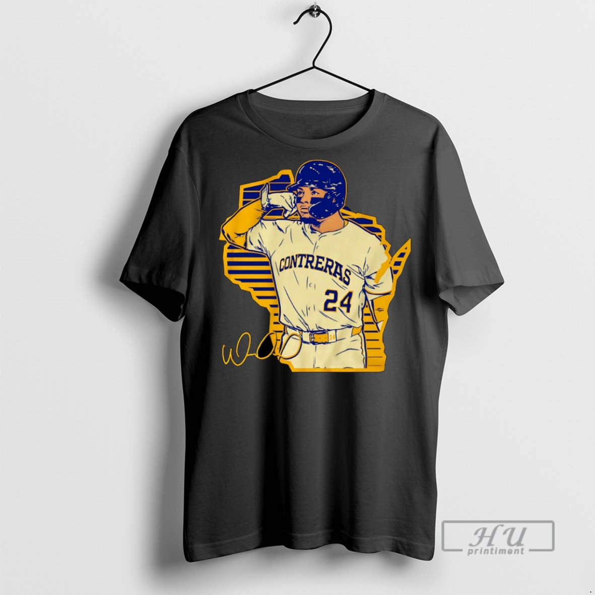 Trending Call The Pen William Contreras Milwaukee Brewers Baseball State Map Signature T Shirts