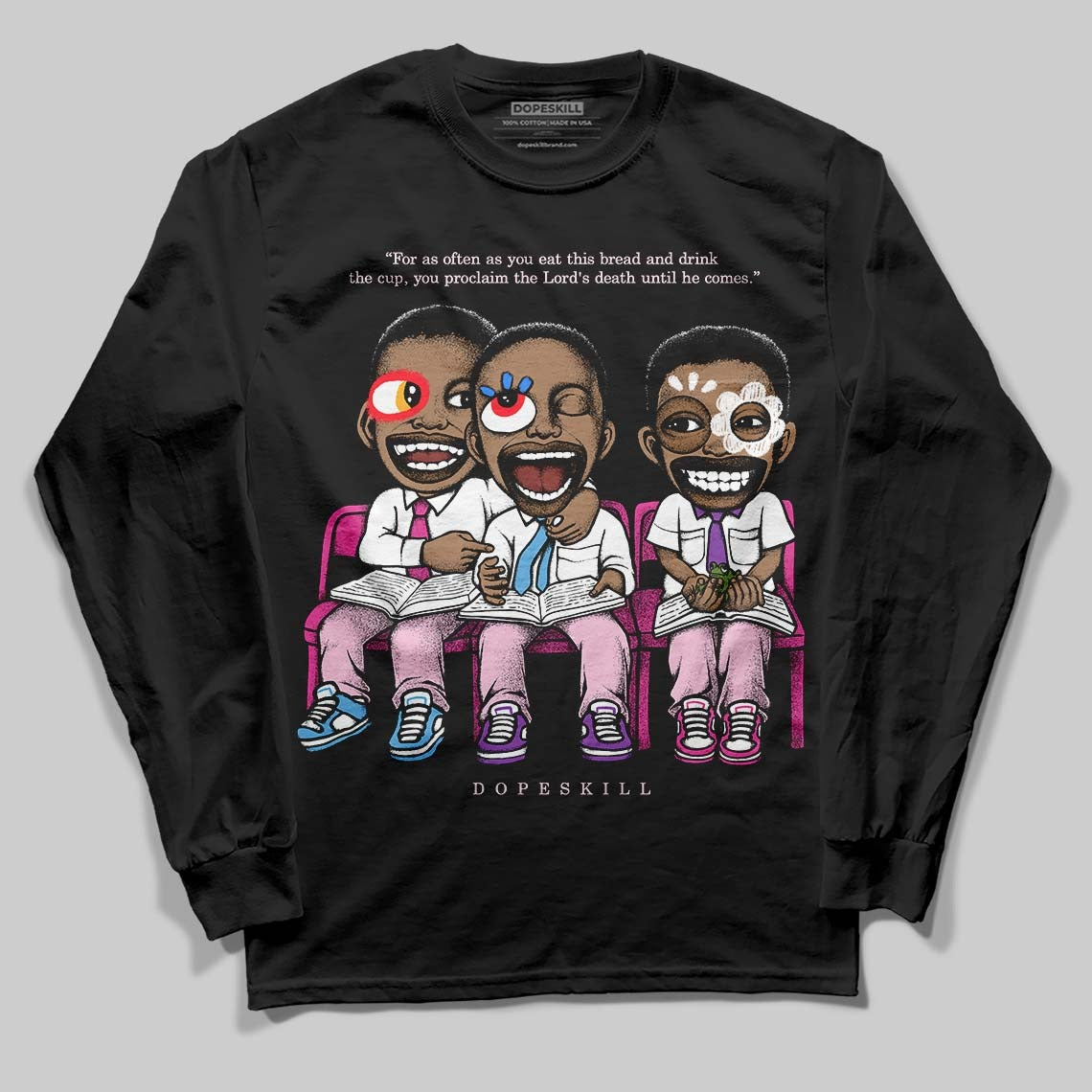 Triple Pink Dunk DopeSkill Long Sleeve T-Shirt First Sunday Graphic