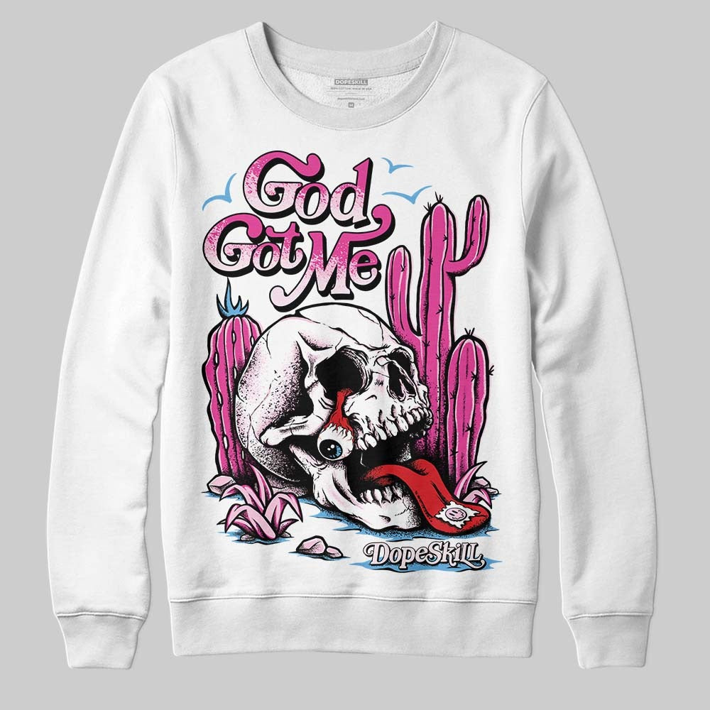 Triple Pink Dunk DopeSkill Long Sleeve T-Shirt God Got Me Graphic Style001