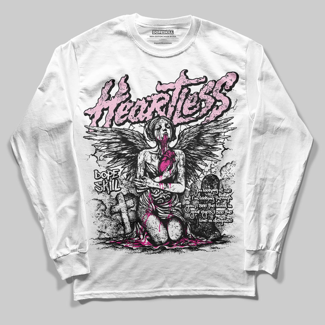 Triple Pink Dunk DopeSkill Long Sleeve T-Shirt Heartless Graphic