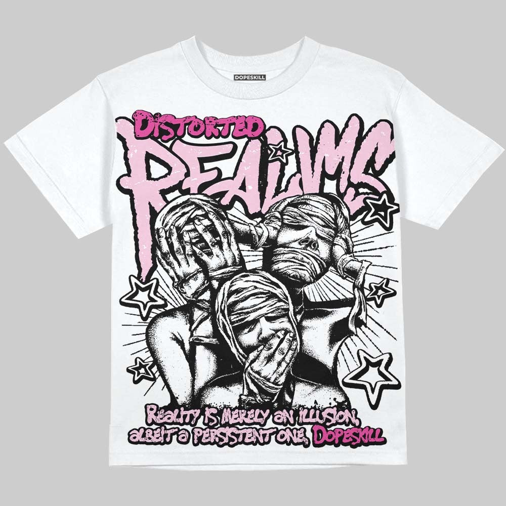 Triple Pink Dunk DopeSkill Oversize Print T-Shirt Distorted Realms Graphic