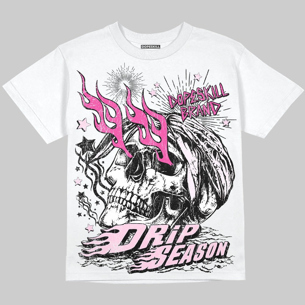 Triple Pink Dunk DopeSkill Oversize Print T-Shirt Drip Season Graphic