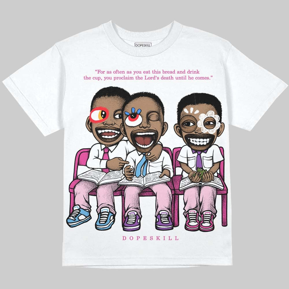 Triple Pink Dunk DopeSkill Oversize Print T-Shirt First Sunday Graphic