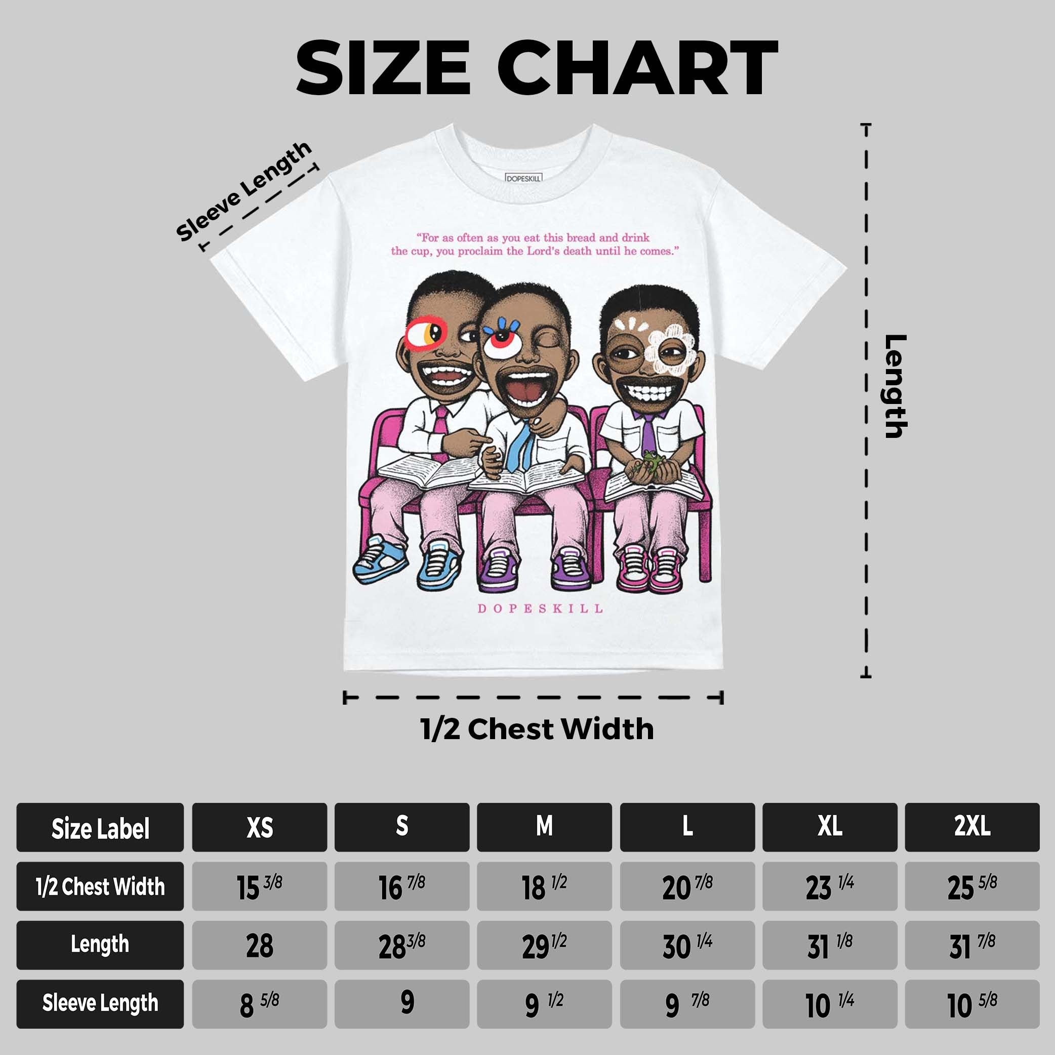 Triple Pink Dunk DopeSkill Oversize Print T-Shirt First Sunday Graphic