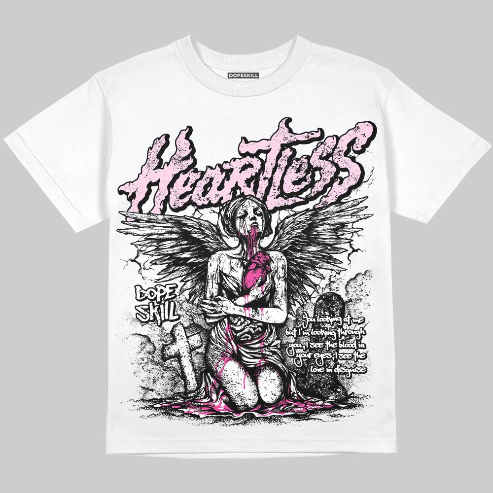 Triple Pink Dunk DopeSkill Oversize Print T-Shirt Heartless Graphic