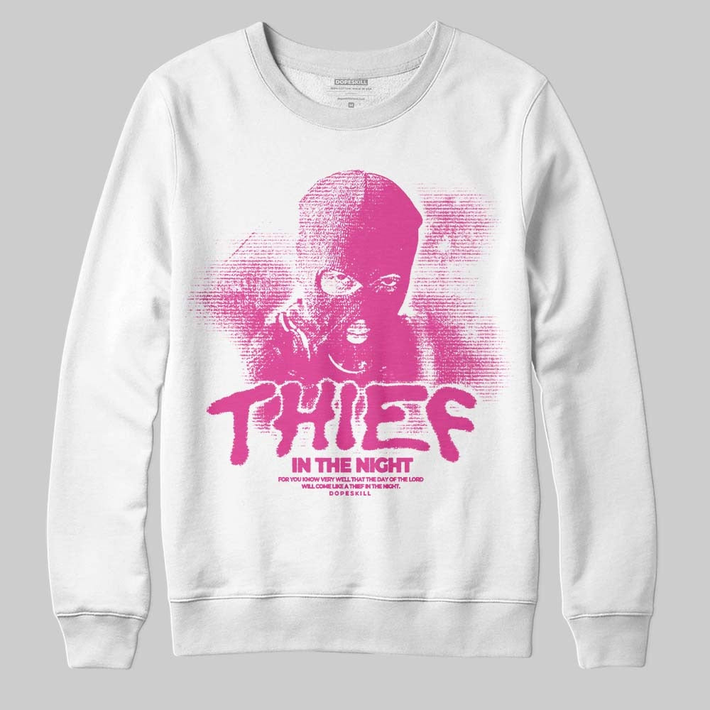 Triple Pink Dunk DopeSkill Sweatshirt Thief In The Night Graphic
