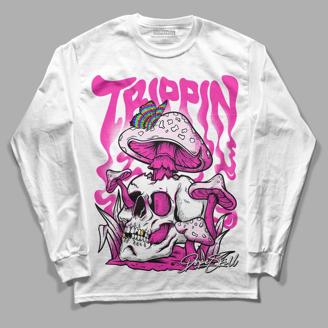 Triple Pink Dunk Low DopeSkill Long Sleeve T-Shirt Trippin Graphic