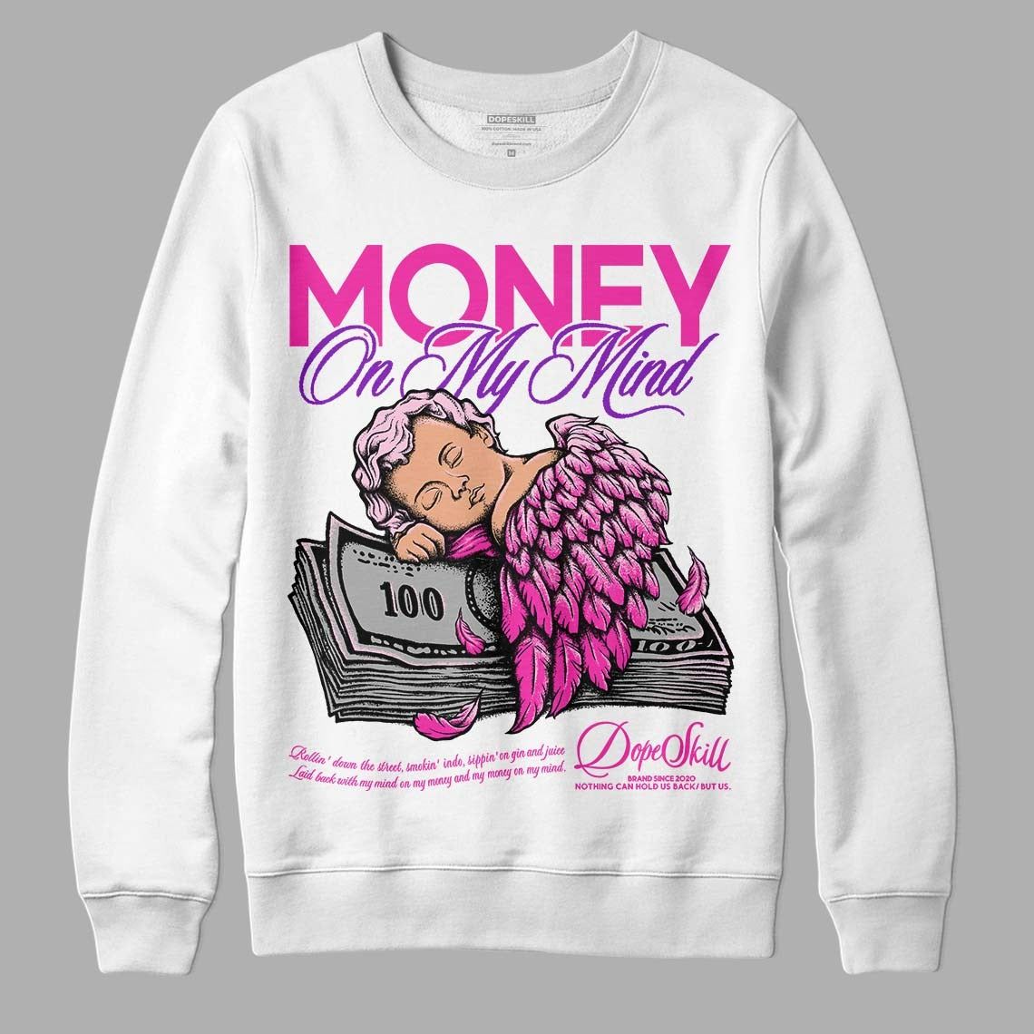 Triple Pink Dunk Low DopeSkill Sweatshirt MOMM Graphic