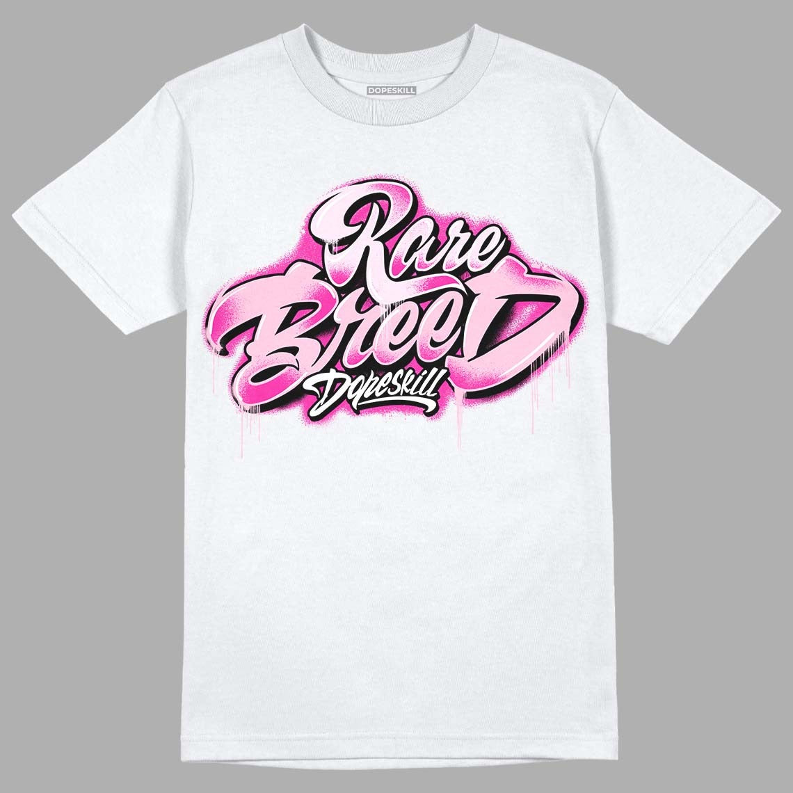 Triple Pink Dunk Low DopeSkill T-Shirt Rare Breed Type Graphic