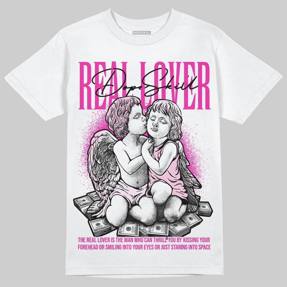 Triple Pink Dunk Low DopeSkill T-Shirt Real Lover Graphic