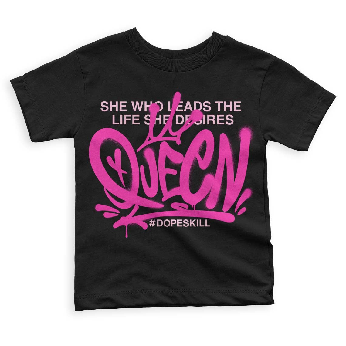 Triple Pink Dunk Low DopeSkill Toddler Kids T-shirt Queen Graphic