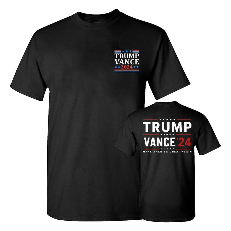Trum Vance 2024 For President VP USA Election Patriotic T-Shirt, Trum Vance' 24 Make Ameica Great Shirt, Trum Supporter Shirt, MAGA Unisex Cotton Tee, For Men, For Women