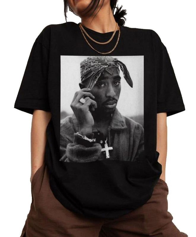 Tupac Photo Shirt, 2Pac 90s Shirt, Vintage Tupac Shakur Shirt, 2Pac Shakur Shirt, Vintage 90s Bootleg Tupac Shirt, 90s Merch, Hip Hop Legends Shirt, 2pac Graphic Tee style 001