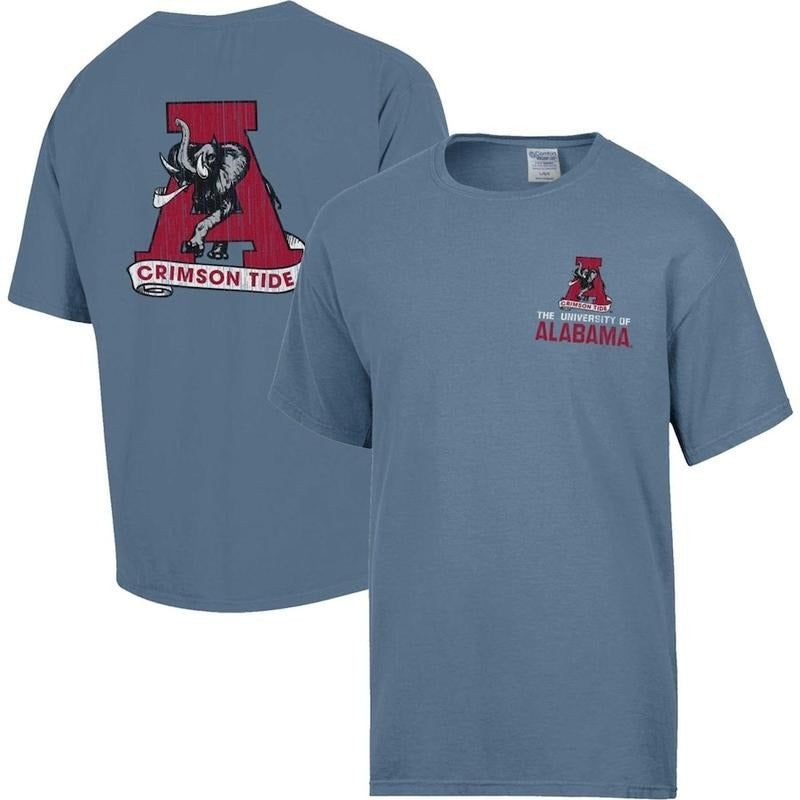 Unisex Alabama Crimson Tide Vintage Logo T-Shirt, NCAA Alabama University Shirt, Classic Fit Unisex Men Women Tee