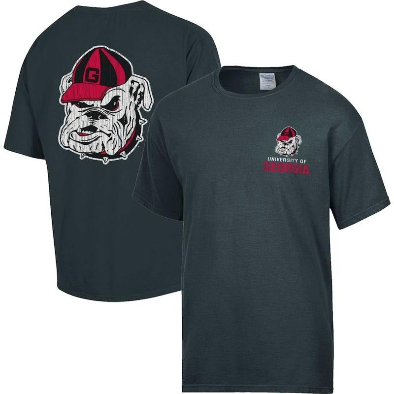 Unisex Georgia Bulldogs Vintage Logo T-Shirt, NCAA University of Georgia Shirt, Classic Fit Unisex Men Women Tee