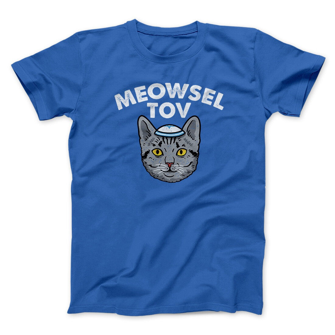 Meowsel Tov Funny Hanukkah Men/Unisex T-Shirt