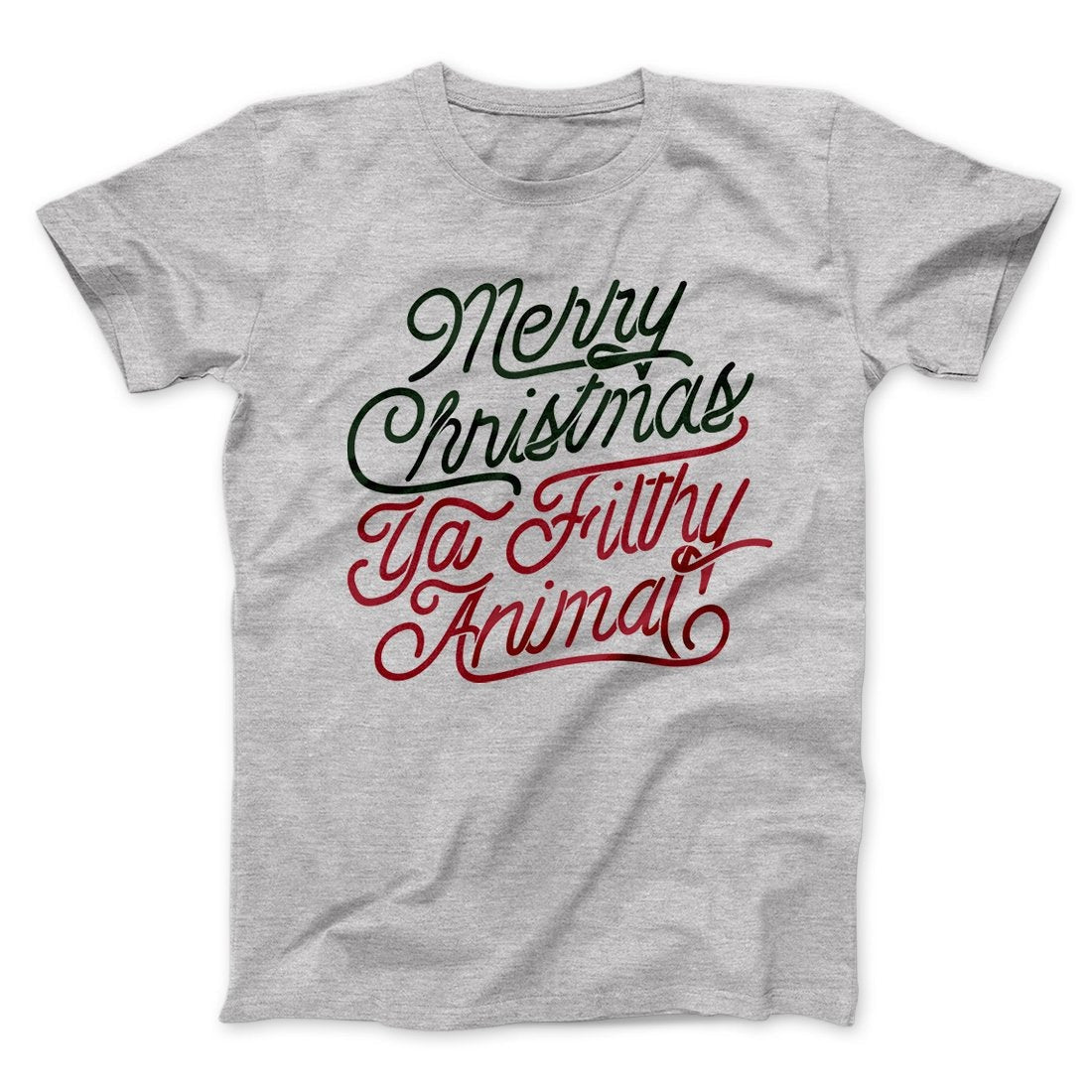 Merry Christmas Ya Filthy Animal Funny Movie Men/Unisex T-Shirt