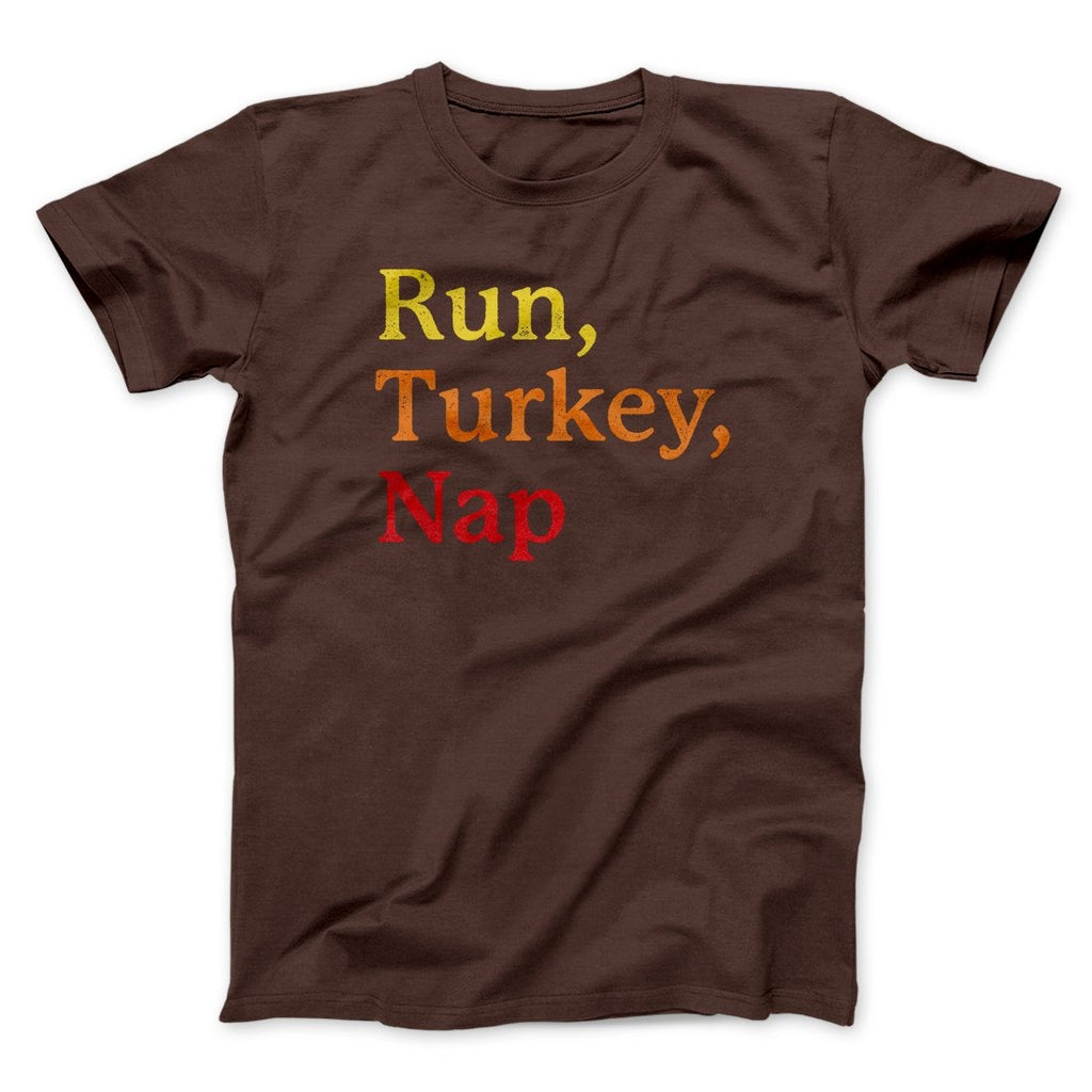 Run, Turkey, Nap Funny Thanksgiving Men/Unisex T-Shirt