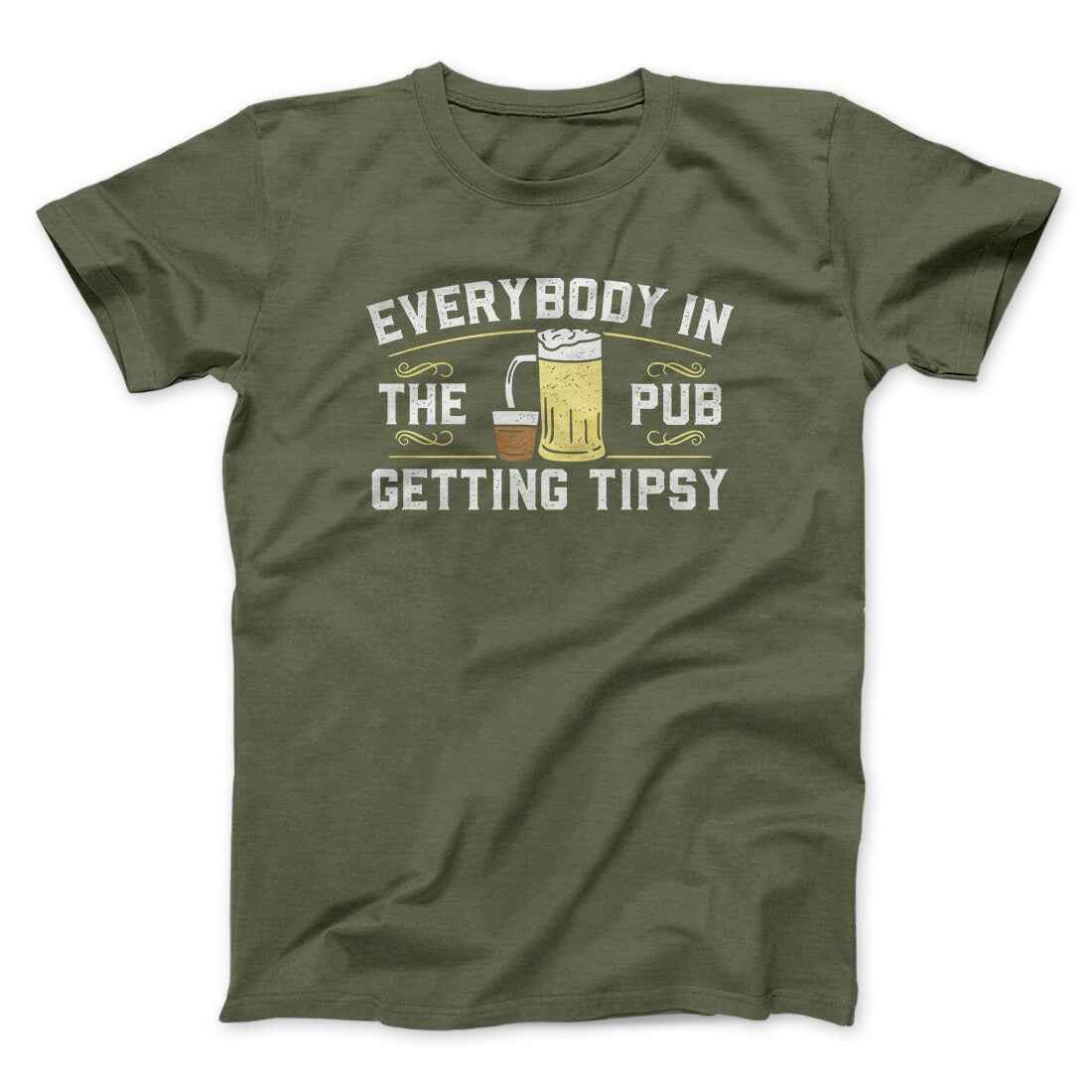Everybody In The Pub Is Getting Tipsy Men/Unisex T-Shirt