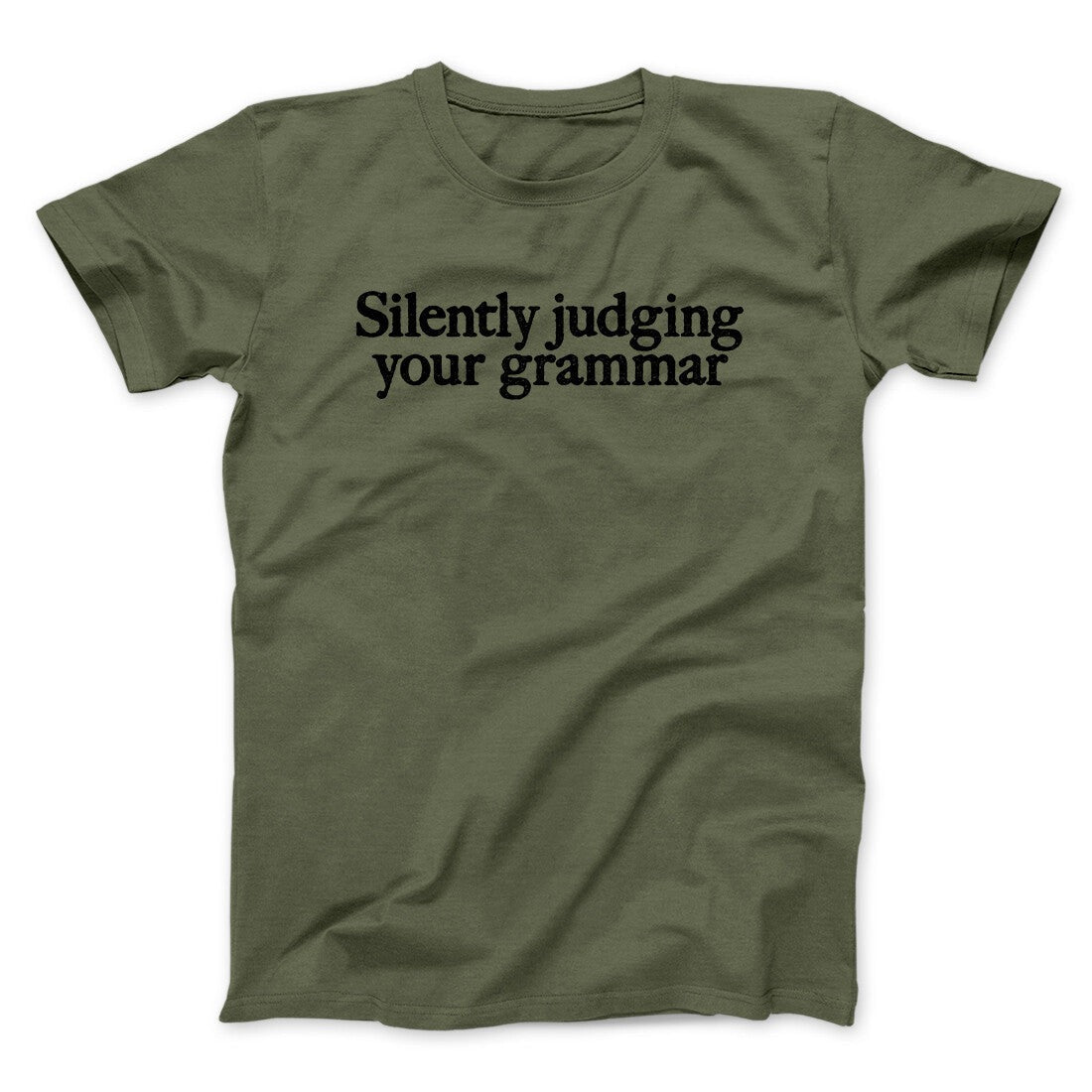 Silently Judging Your Grammar Funny Men/Unisex T-Shirt