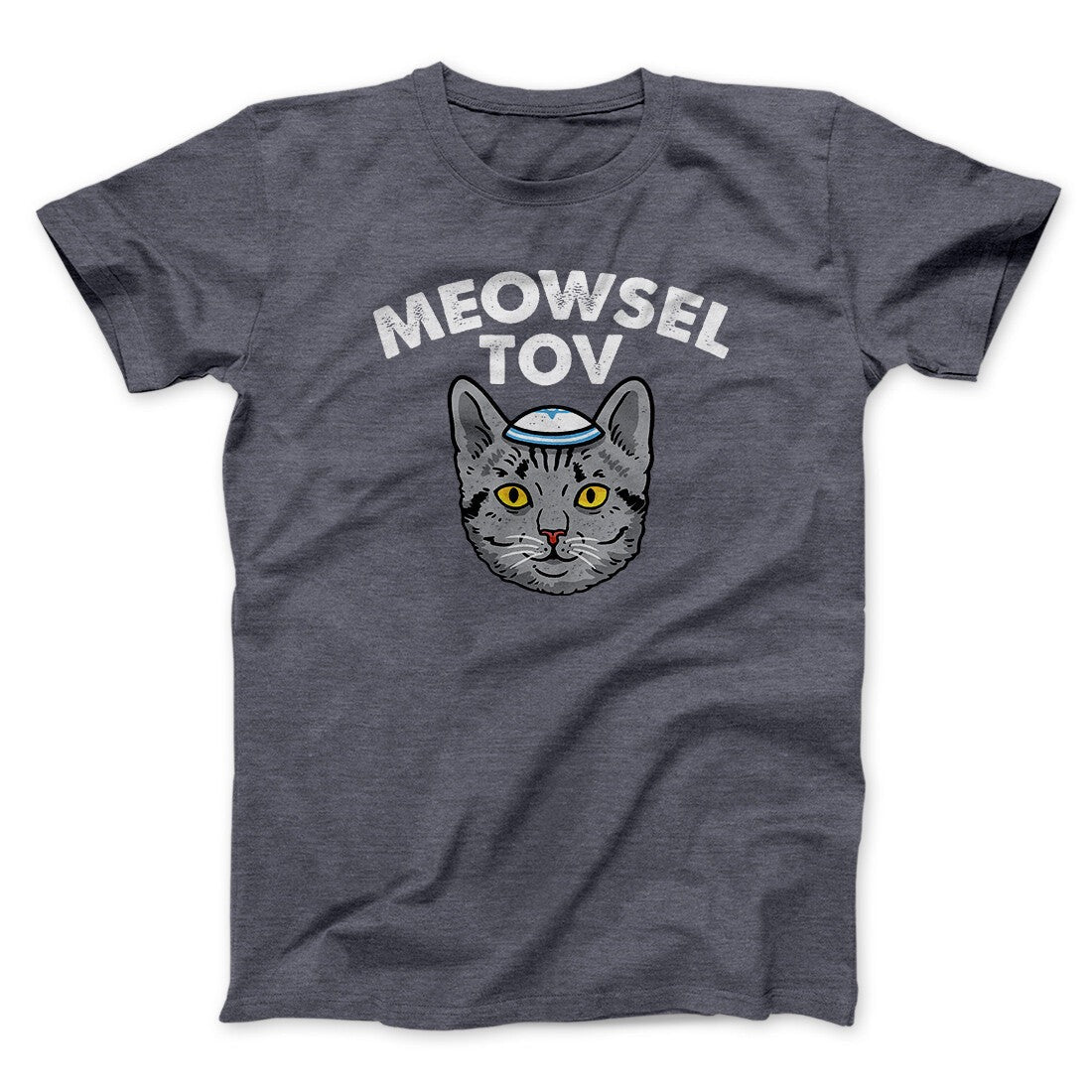 Meowsel Tov Funny Hanukkah Men/Unisex T-Shirt