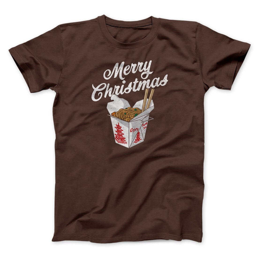 Merry Christmas Takeout Funny Hanukkah Men/Unisex T-Shirt