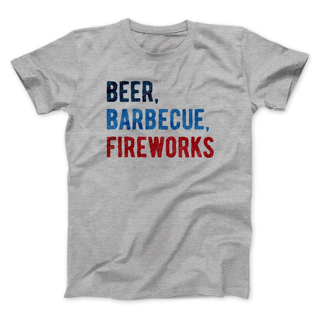 Beer, Barbecue, Fireworks Men/Unisex T-Shirt