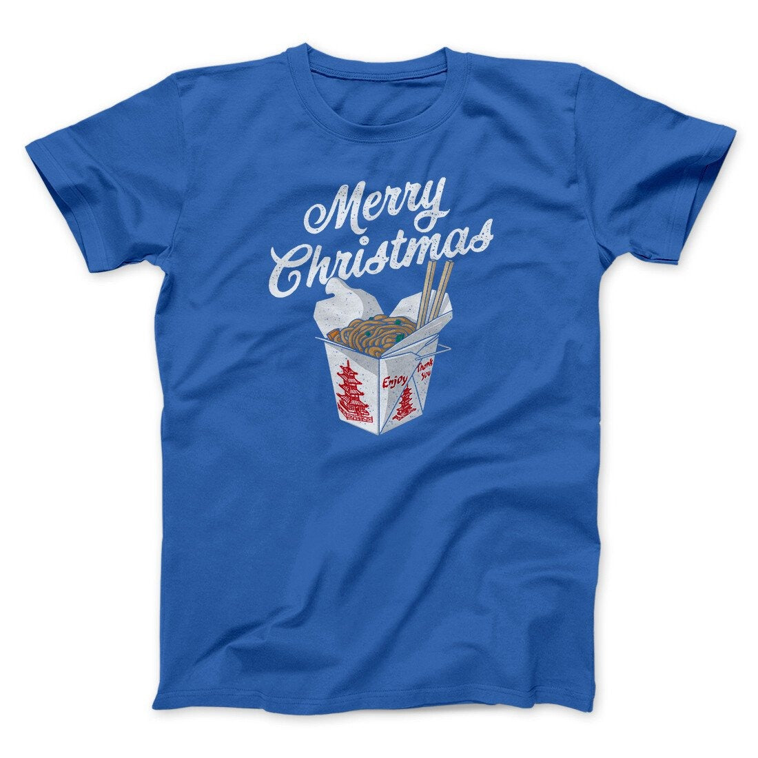 Merry Christmas Takeout Funny Hanukkah Men/Unisex T-Shirt