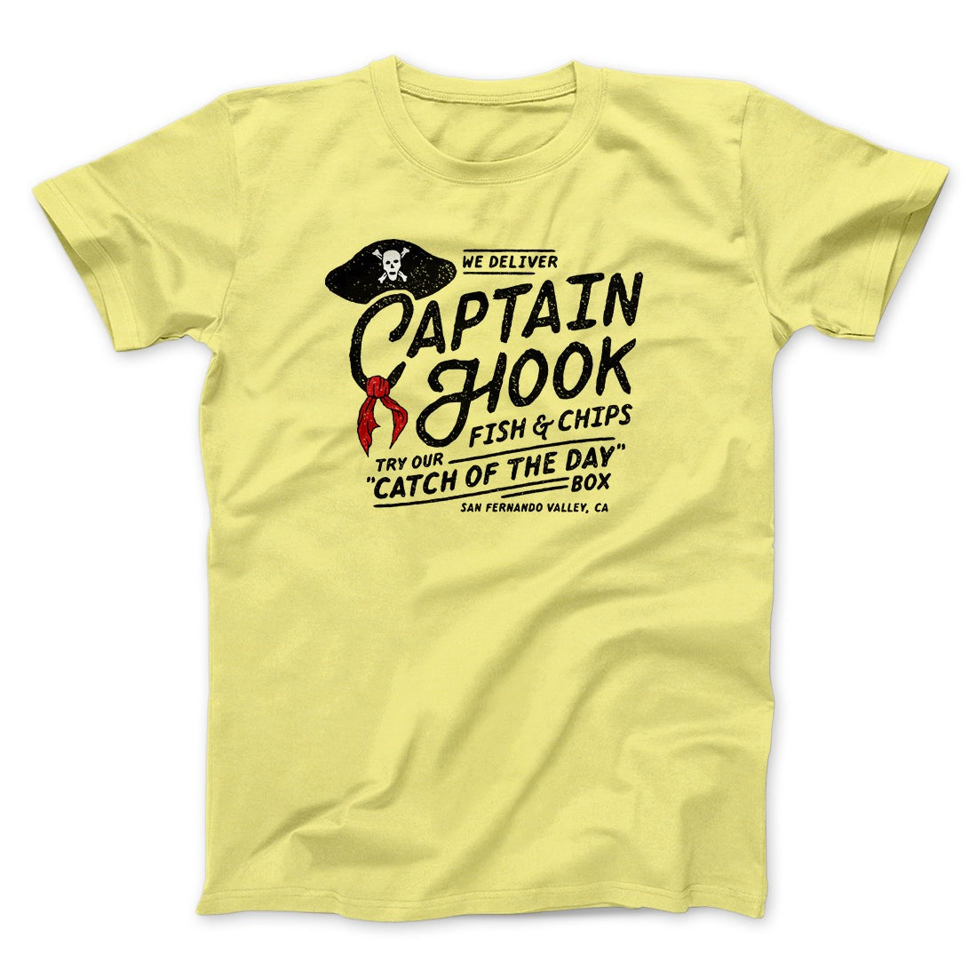 Captain Hook Fish And Chips Funny Movie Men/Unisex T-Shirt